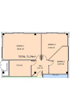 Vente Bureau de 71 m2 dans le Vaucluse (84) en France