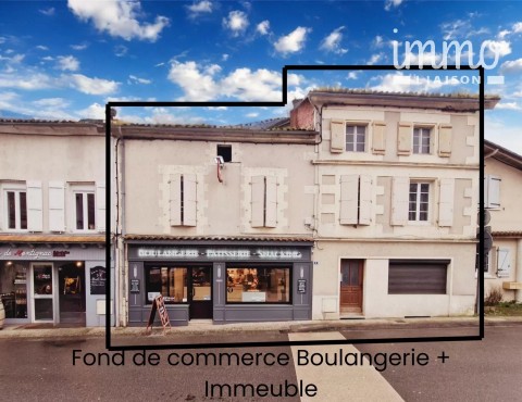 Vente Immeuble, Boulangerie, 295 m2 à Montignac-Charente (16330)