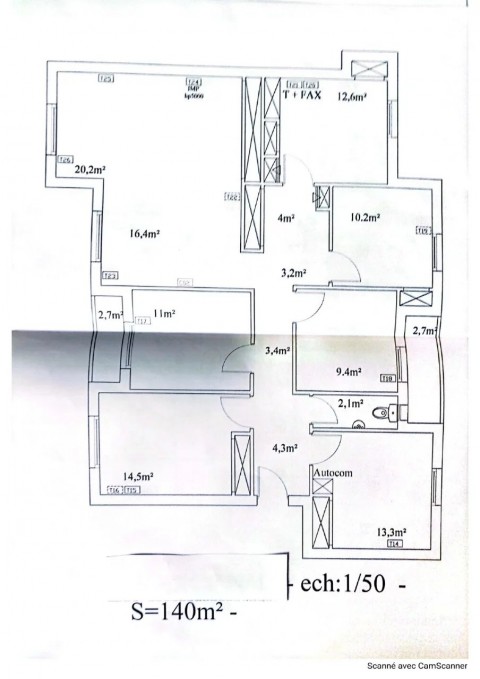 Vente Bureaux / Locaux professionnels, 140 m2 à La Marsa en Tunisie